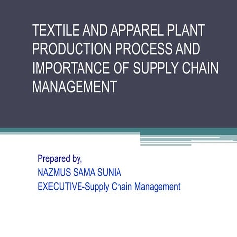 Presetation final on factory visit