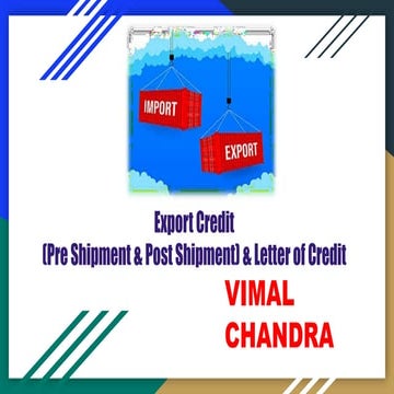 Pre Shipment and Post Shipment FINANCE.pptx