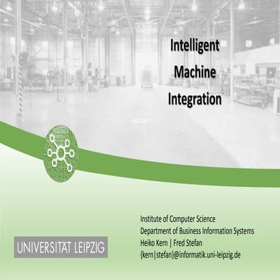 Intelligent Machine Integration | PPTX
