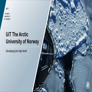 UiT The Arctic University of Norway - general introduction