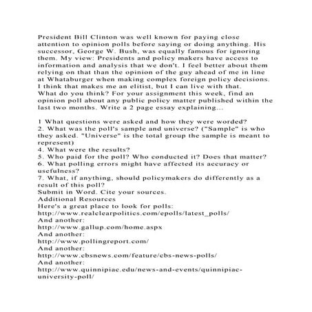 President Bill Clinton was well known for paying close attention to .docx