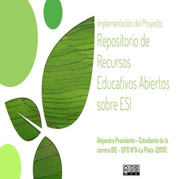 Implementación - Proyecto de Recursos Educativos Abiertos sobre ESI