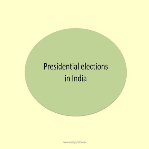Presidential election in india