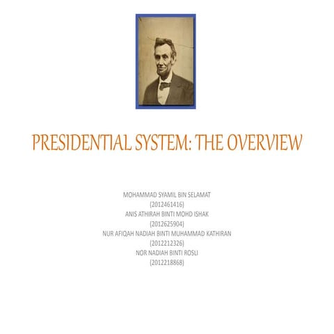 Presidential system
