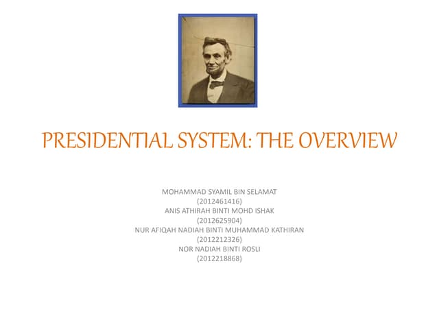 Presidential system