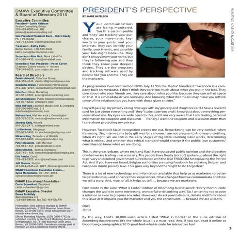 DMAW Marketing AdVents—August 2015