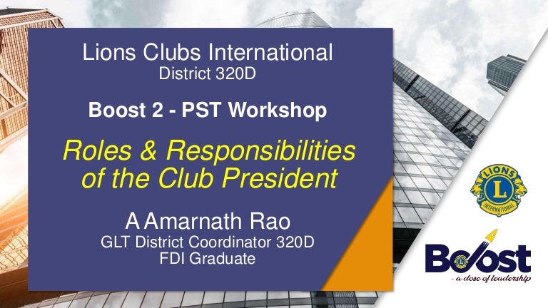 Roles & Responsibilities Of A Club President