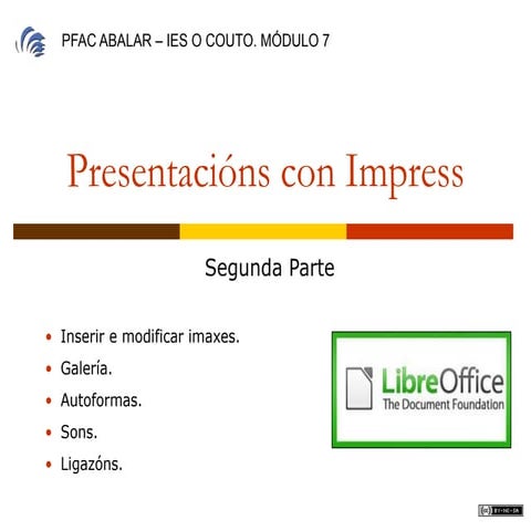 Presentacións con Impress (II)
