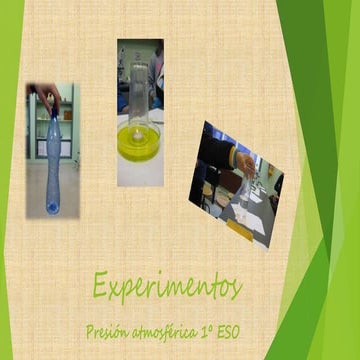 Presión atmosférica 1º eso