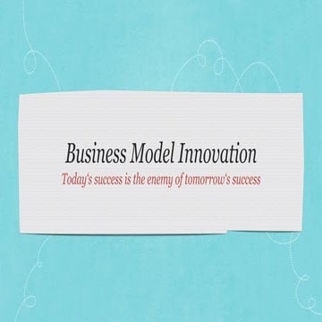 A Business Model innovation !