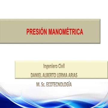 Presión manométrica