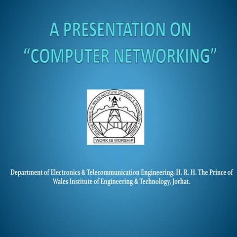 COMPUTER NETWORKING SYSTEM | PPTX