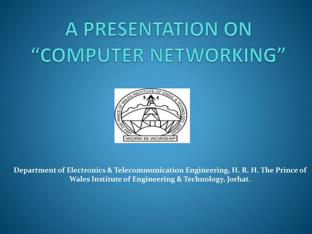 COMPUTER NETWORKING SYSTEM | PPTX