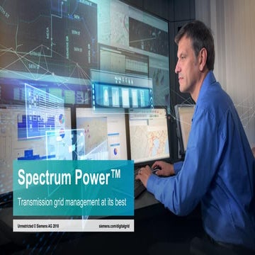 Spectrum Power™ Transmission Management: Enhancing Grid Reliability and ...