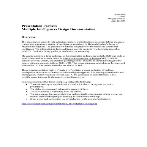 Presentation Prowess - Design Document
