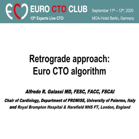 Session 3 - Retrograde approach – EUROCTO algorithm | PPTX