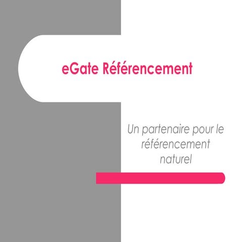 Presentation référencement