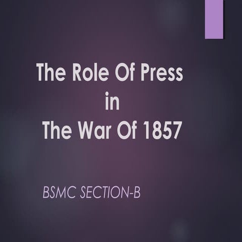 Pakistan Press during 1857