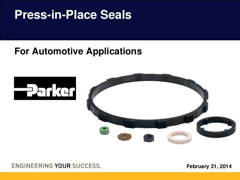 PressinPlace Seals Tech Seal Division Parker Hannifin