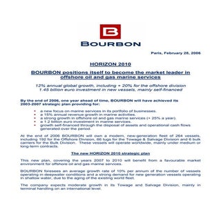 Press Release of the Horizon 2010