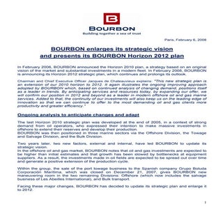 Press Release Horizon 2012 