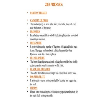 press  Tool Basic information for enggeierng