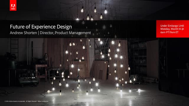Projet Comet Adobe XD