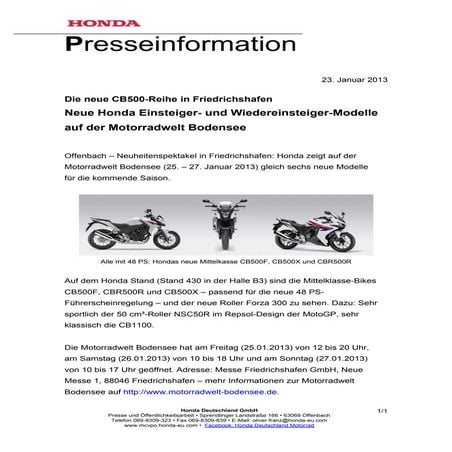 Presseinformation Honda Modelle auf der Motorradwelt Boden….pdf