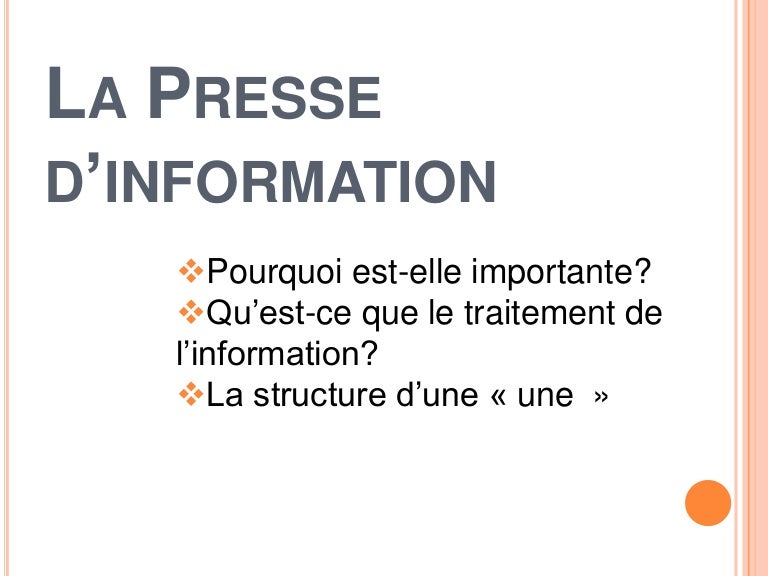 La Presse d