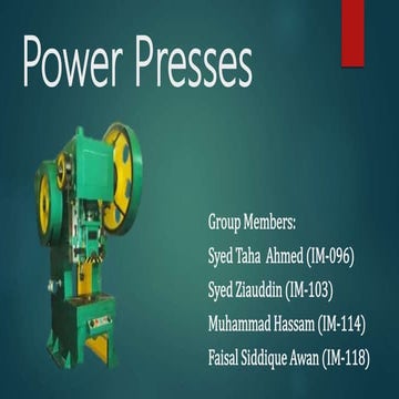 Power Presses