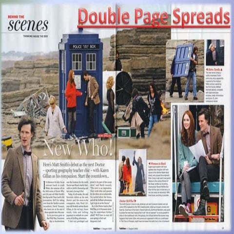 double page spread research