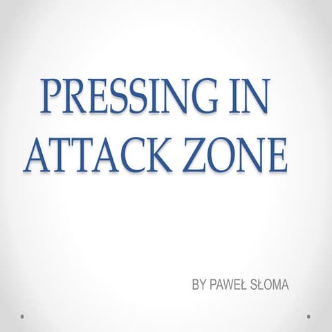 Components of defensive pressing | PPTX