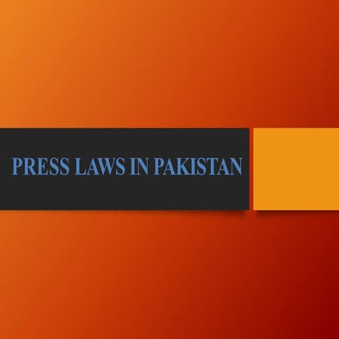 Press law [lecture]