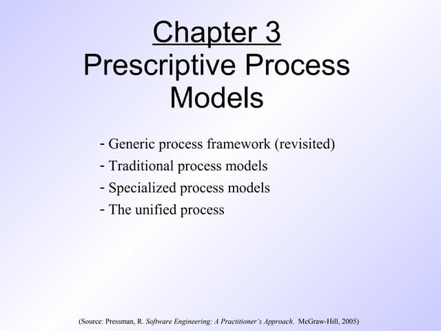 Pressman ch-3-prescriptive-process-models