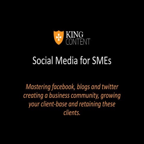 King Content talks on social media