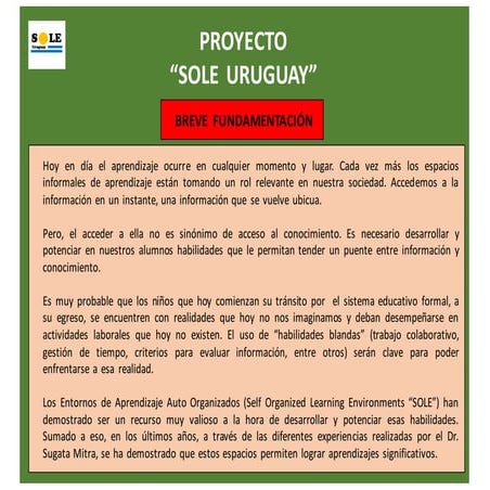 SOLE Uruguay