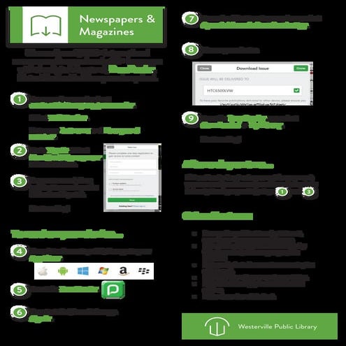 PressReader: Instructions for reading newspapers and magazines with your devi...