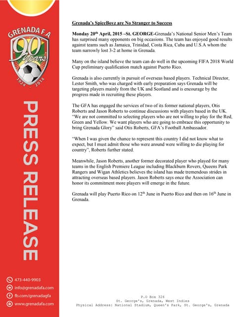 Press Release | PDF