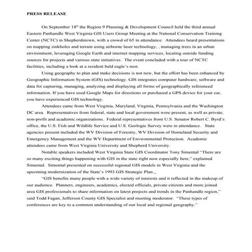 EPAN09 Press Release