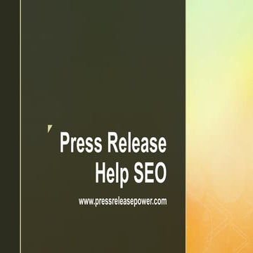 Press release help seo