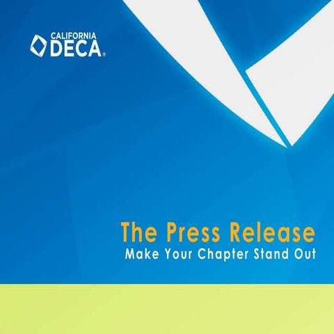 Press Release How To Guide