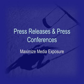 Press releases and missing children...