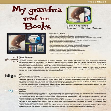 My grandma read's me books BookKit for iPad