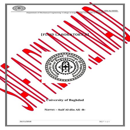 Pressure distribution around a circular cylinder bodies  | Fluid Laboratory 