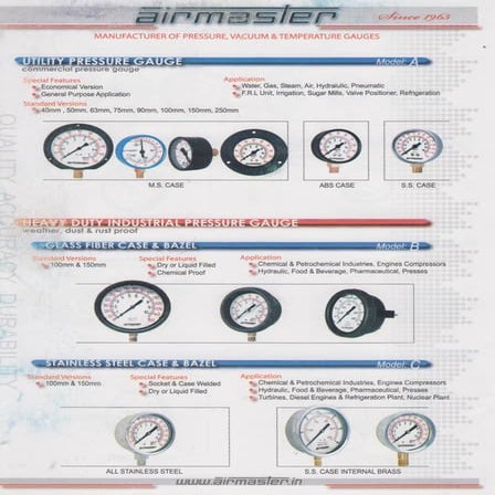 Shree Mahavir Industries, Rajkot, Pressure and Temperature Gauges | PDF