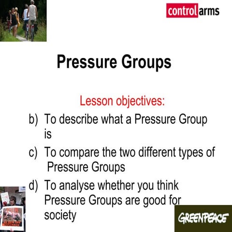 Pressure groups lesson 2 or 3