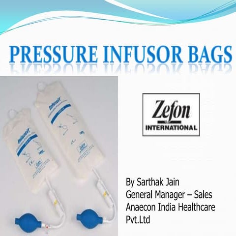 Pressure infusor bag