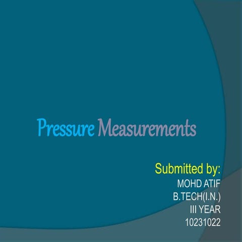 Pressure Measurement