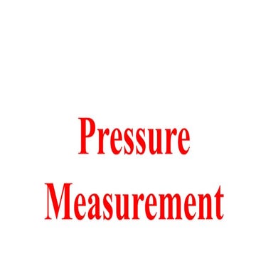 Pressure measurement