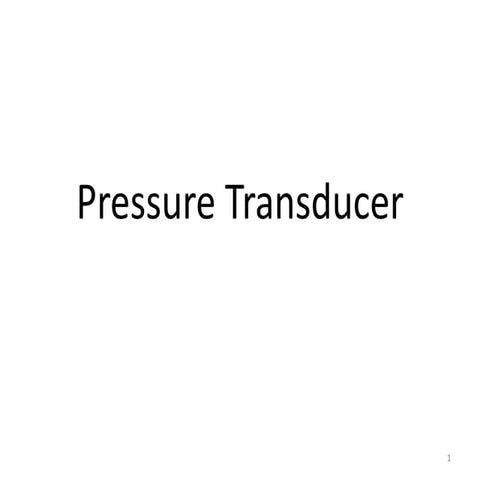 Pressure measurement
